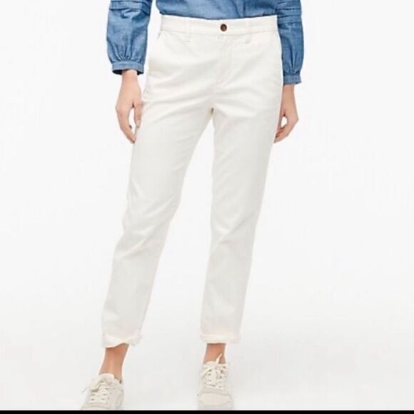 J Crew Vintage Straight Chinos in Eggshell size 27- excellent condition! - Picture 1 of 6